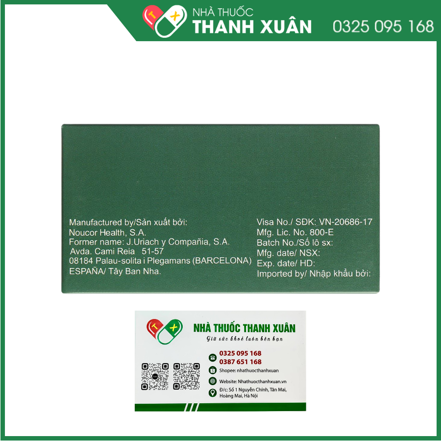 Thuốc Leracet 500mg điều trị động kinh (6 vỉ x 10 viên)